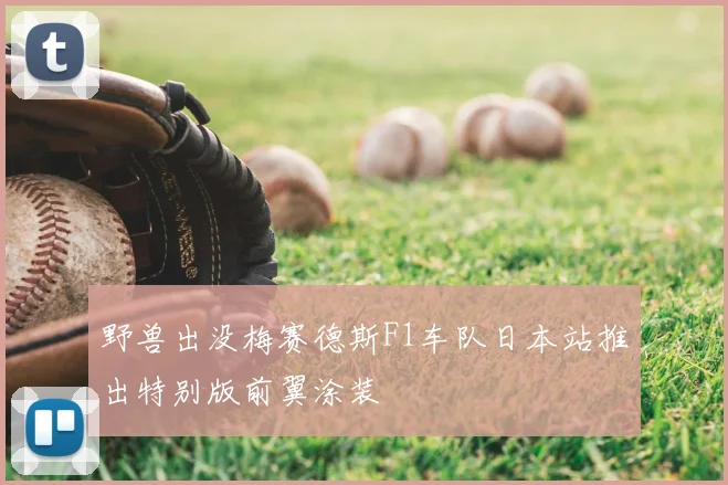 野兽出没梅赛德斯F1车队日本站推出特别版前翼涂装